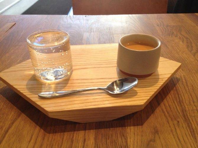 Почему вместе с чашечкой кофе подают стакан холодной воды?