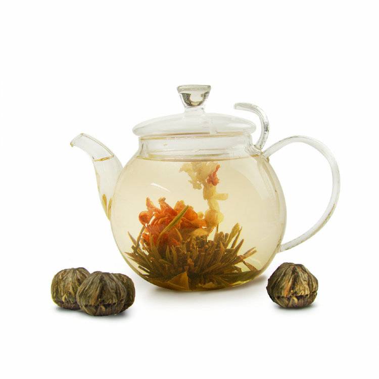 Связанный (распускающийся) чай: виды, свойства, состав, ка делают, описание