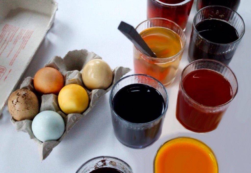 Натуральные красители для пасхальных яиц и способы окрашивания