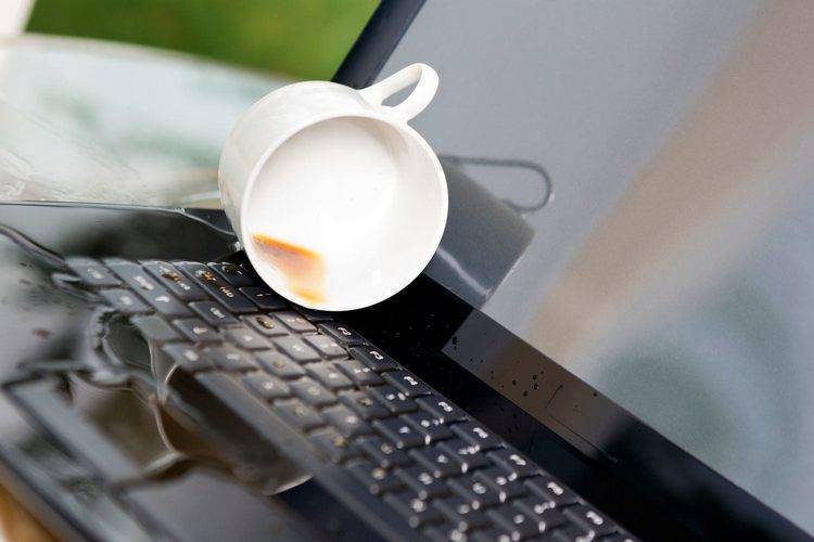 » что делать если вы пролили чай или кофе на ноутбук?
что делать если вы пролили чай или кофе на ноутбук? — дела домашние