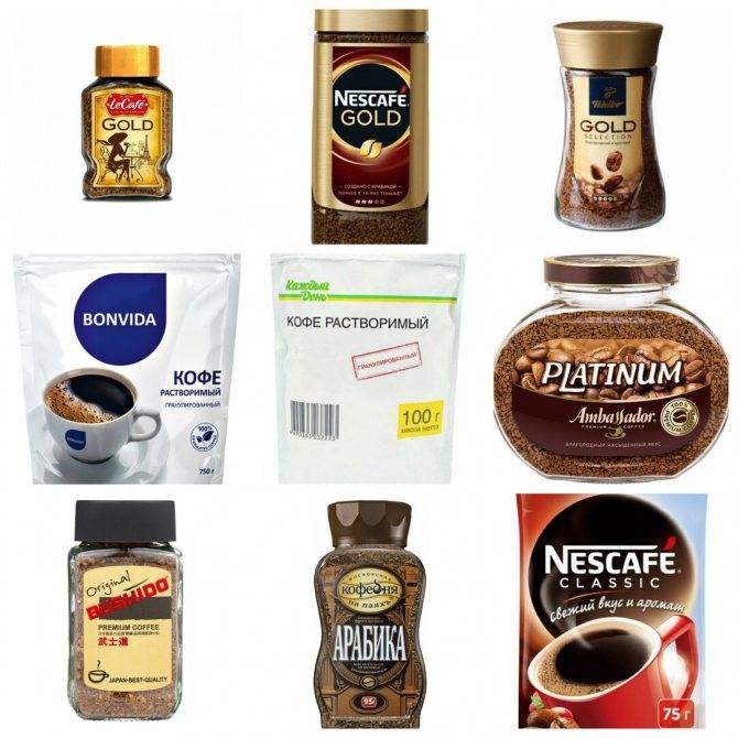Марки натурального и растворимого кофе: обзор популярных брендов