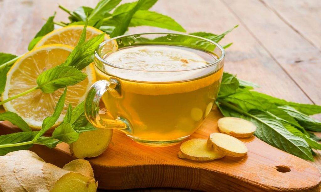 Черный чай с имбирем