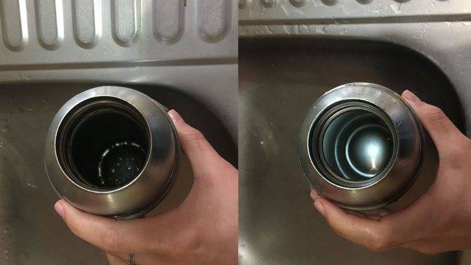 Как без лишних проблем почистить от чайного или кофейного налета внутри термоса?