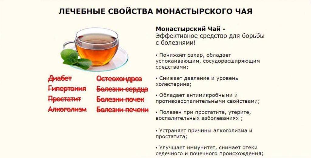 Монастырский чай от остеохондроза: состав, отзывы, полезные свойства