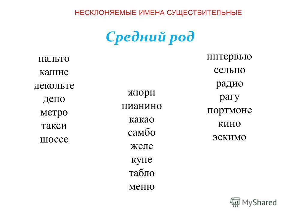 Род слова «кофе» в русском языке