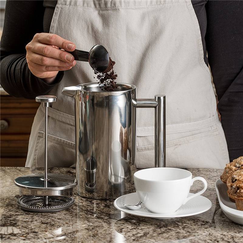 Как заваривать кофе в френч-прессе: устройство, способы заваривания. как сделать капучино с пенкой