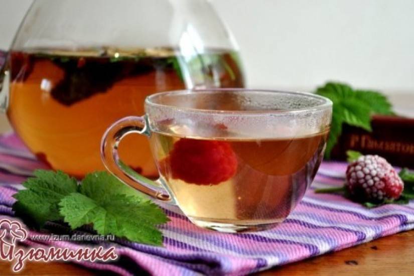 Чай с малиной при температуре 37-38 польза и вред
