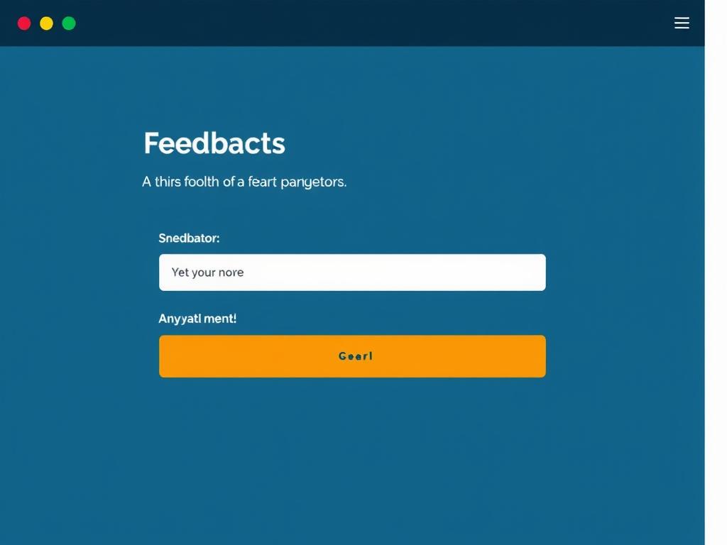 feedback form on the websiteфото