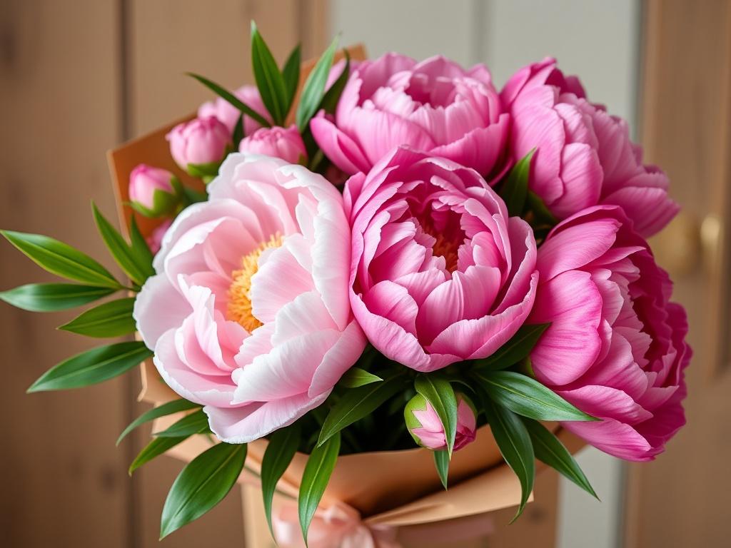 Букет пионов с доставкой: как выбрать, упаковать и сохранить праздник в вазе