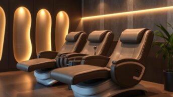 Массажные кресла-шезлонги: удобство, которое работает за вас