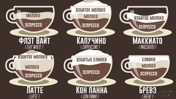 Все виды кофе с названиями и описанием, способы приготовления кофейных напитков