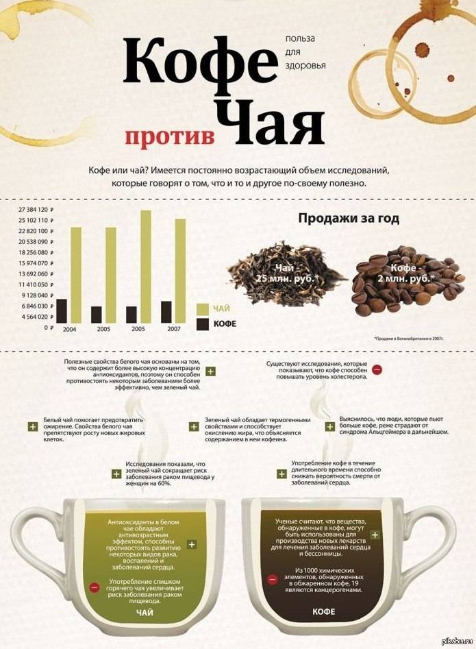 Что лучше кофе или какао — что полезнее и в чем их разница