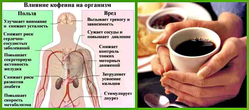Передозировка кофеином: симптомы и выведение из организма