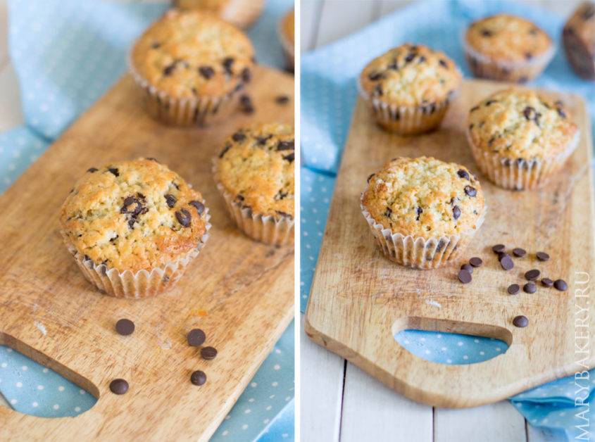 Приготовление маффинов с какао