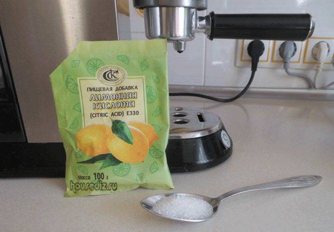 Очистка кофемашины от накипи лимонной кислотой - пропорции раствора