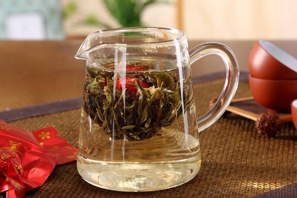 Связанный чай цветок — очень красиво! youtube — чай который раскрывается как цветок