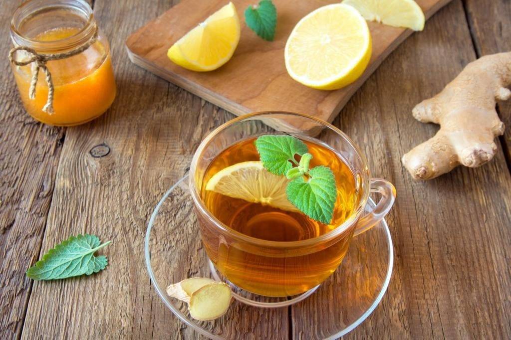 Черный чай с имбирем