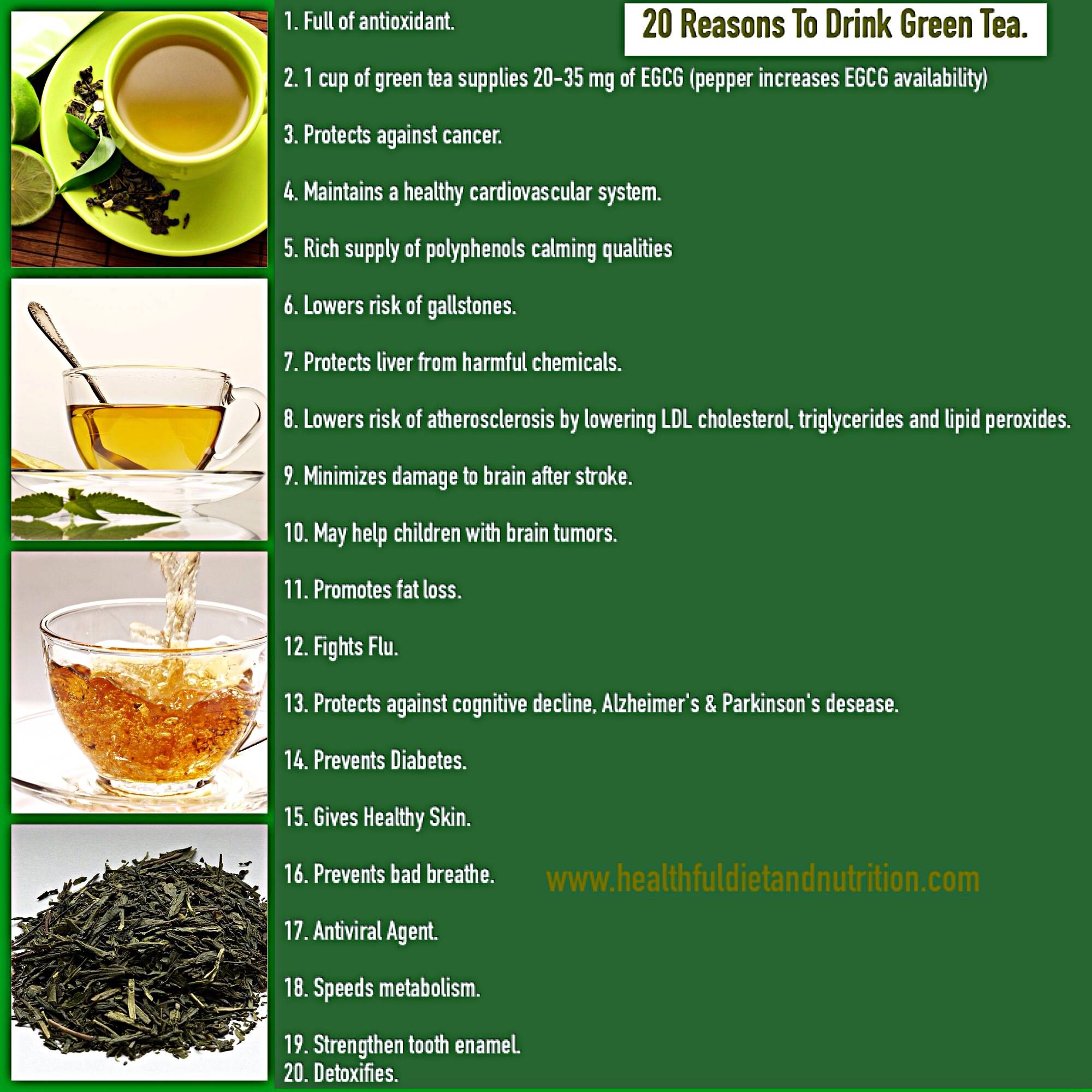 Диета на зеленом чае