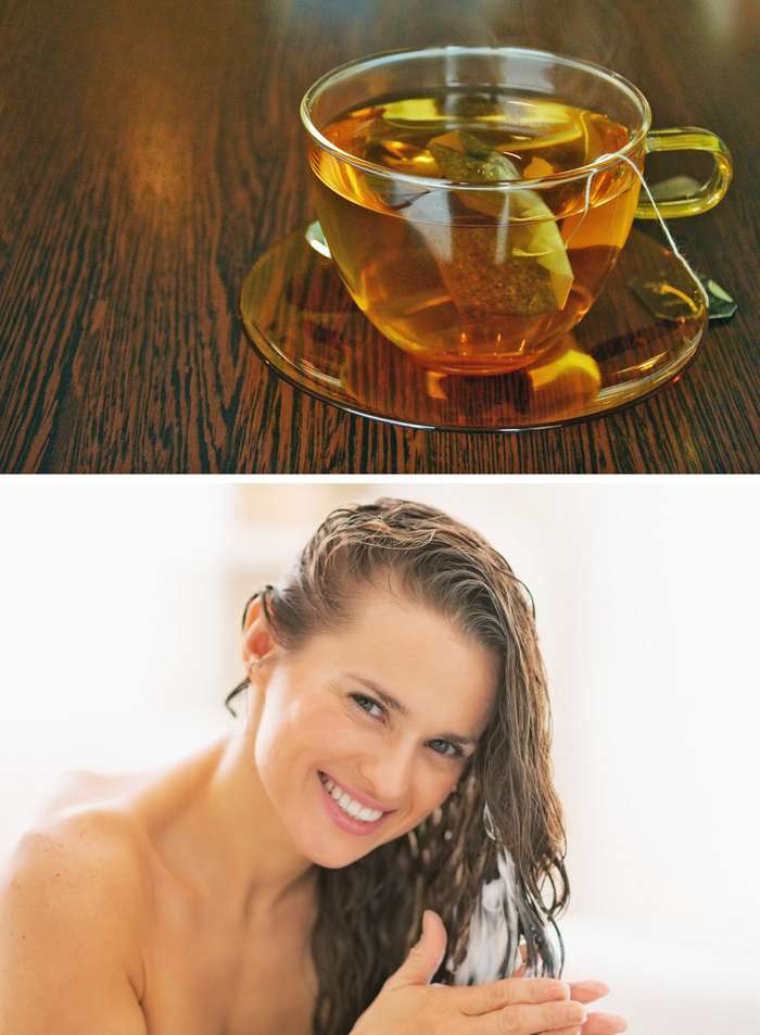 Зеленый чай для волос: польза, рецепты масок и ополаскивателей