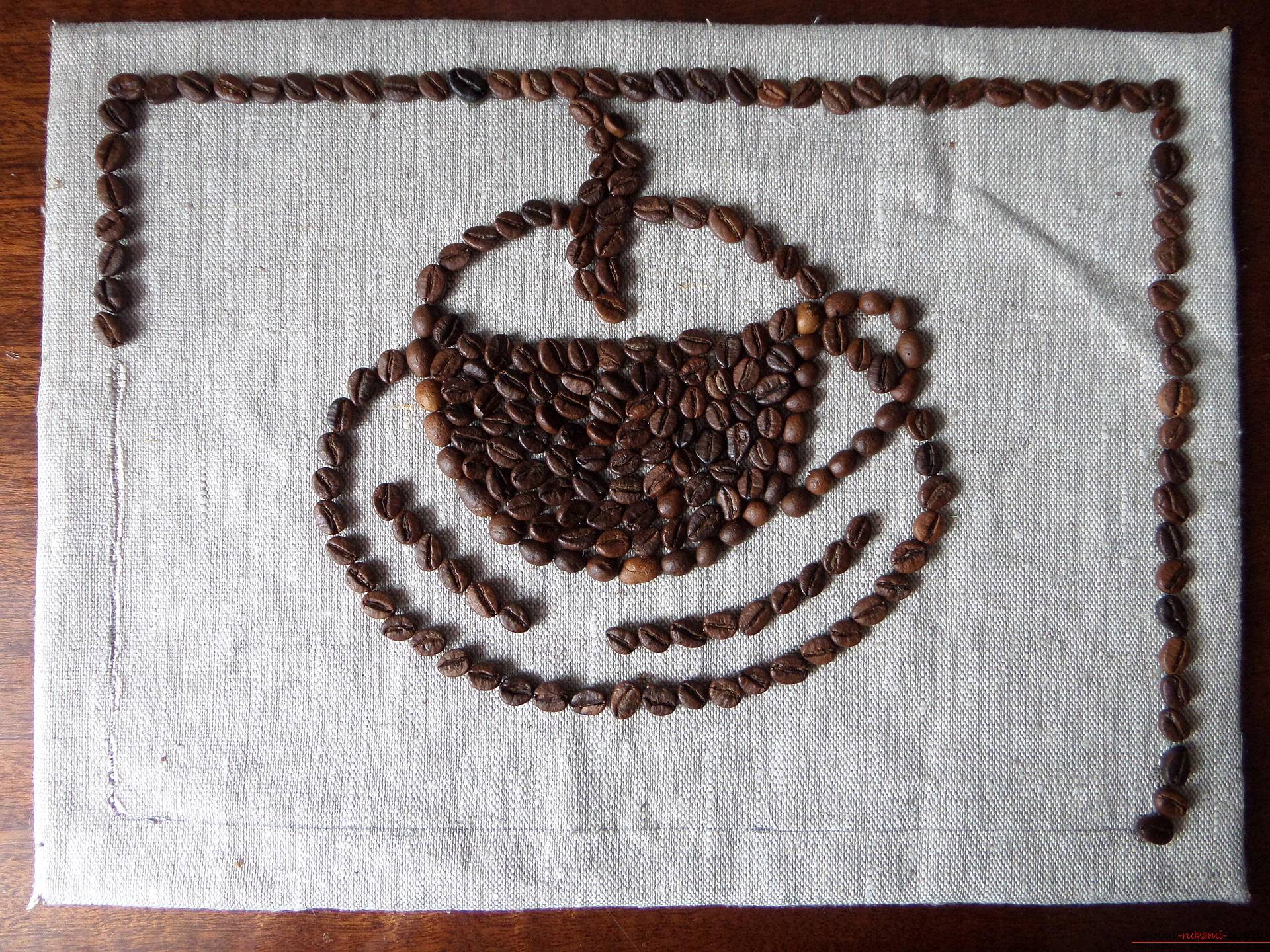 Картины из молотого кофе своими руками: техника изготовления и поделки на их основе