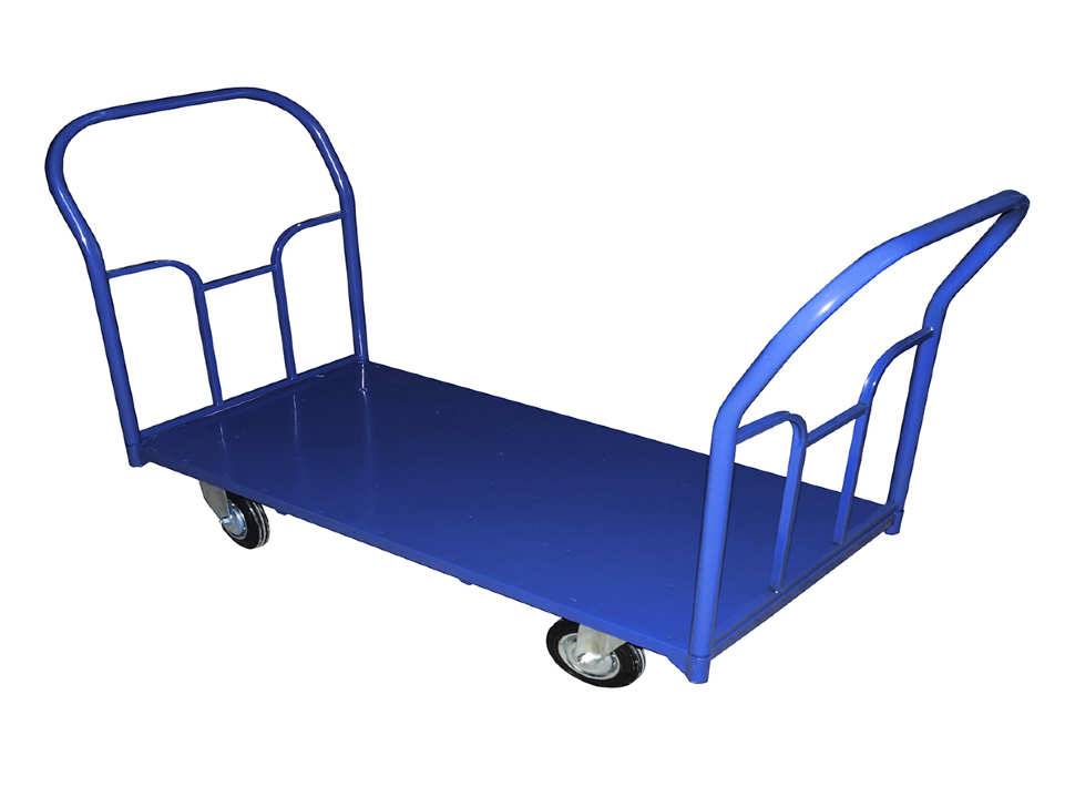 Тележка платформенная четырехколесная: складская гидравлическая платформа на колесах