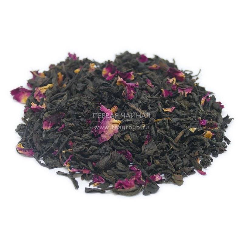 Китайский чай мэй гуй хун ча с цветочной добавкой из бутонов роз