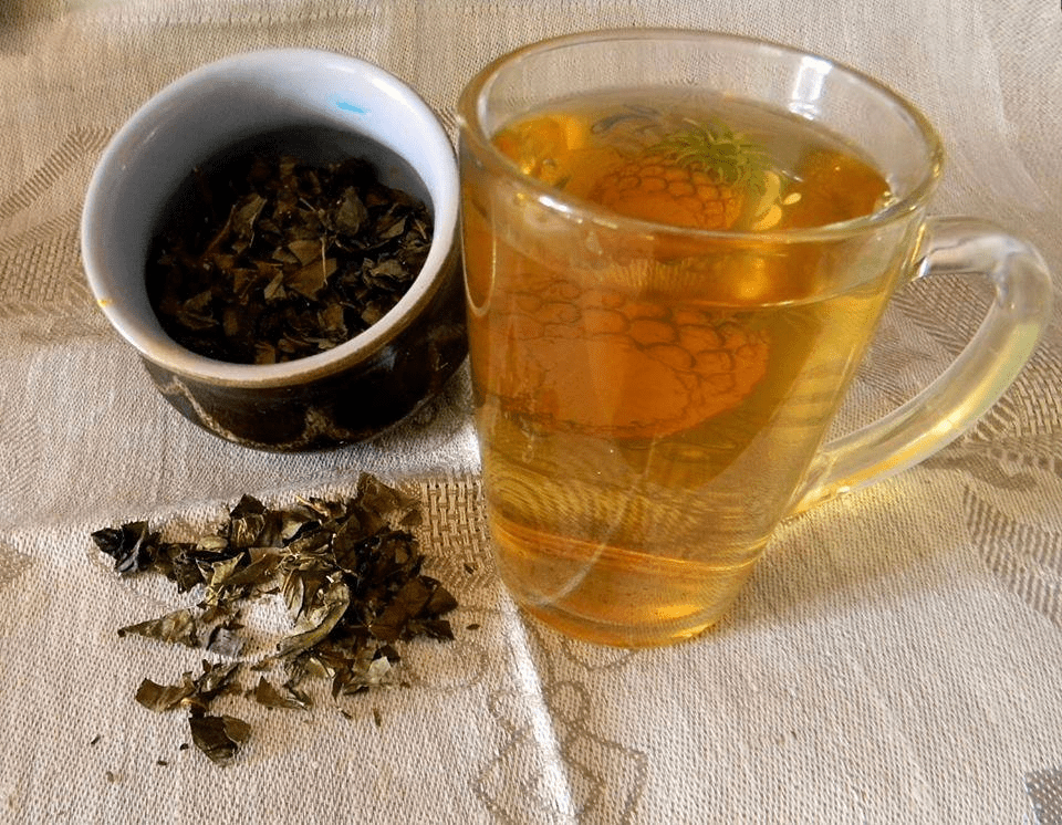 Чай из листьев и веточек вишни