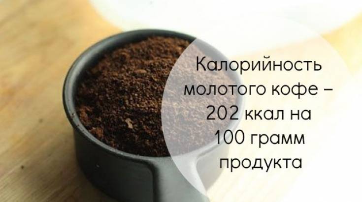 Сколько калорий в одной чайной ложке кофе