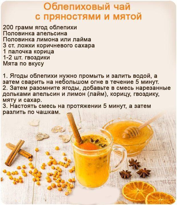 Облепиховый чай: польза, рецепты и приготовление