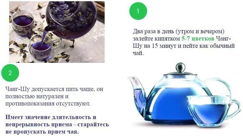 Как пить пурпурный чай чанг шу для похудения