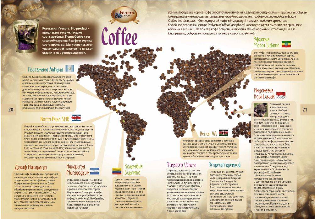  география и сорта кофе
