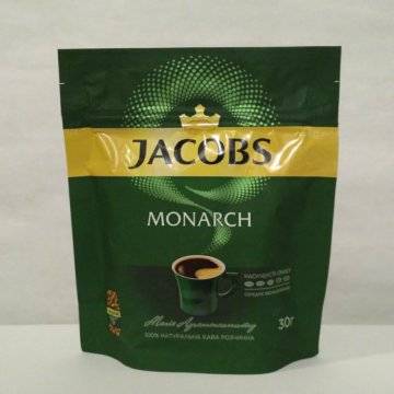 4 вида кофе якобс монарх: в зернах, растворимый, милликано, кронинг