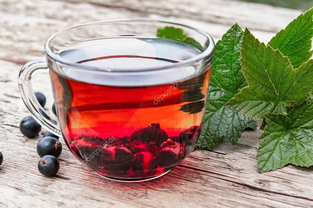 Чай из смородины: польза и вред, рецепты из красной, черной, с иван-чаем, мятой