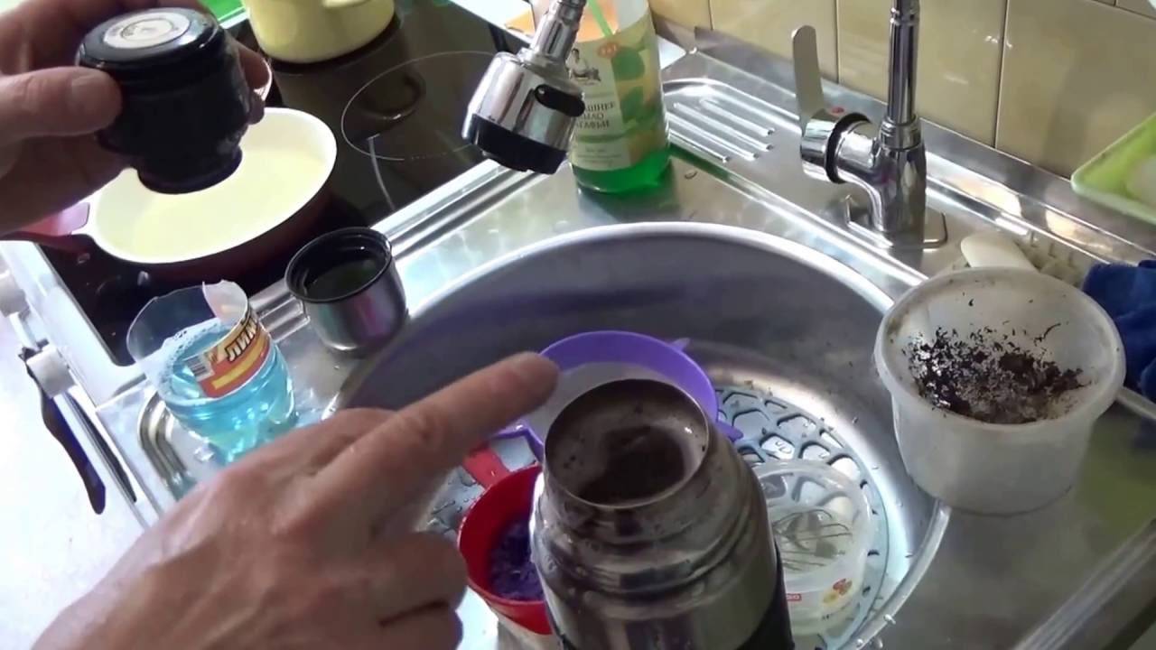 Эффективные способы очистки термоса от чайного налета