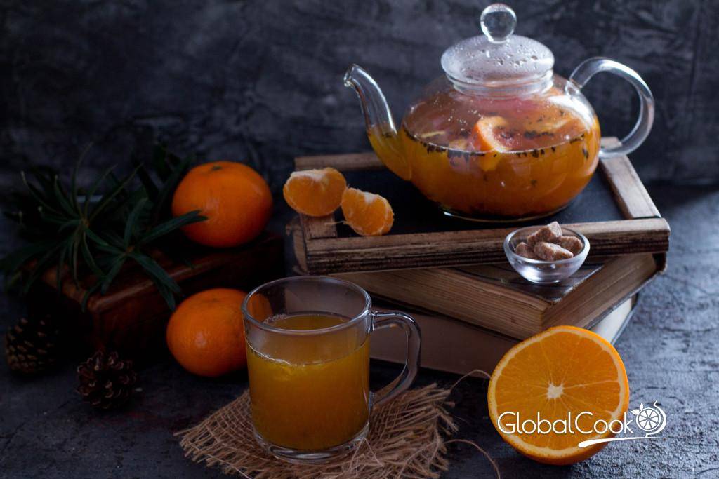 Лучшие рецепты имбирного чая с апельсином