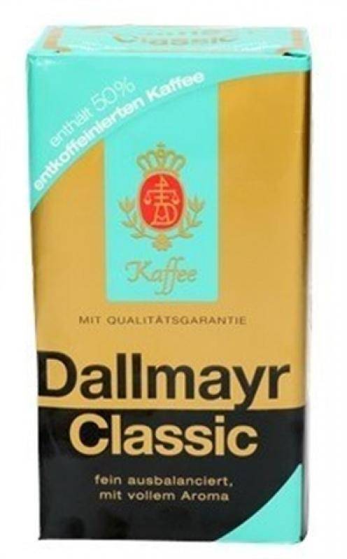 Кофе dallmayr, виды немецкого молотого кофейного напитка далмаер