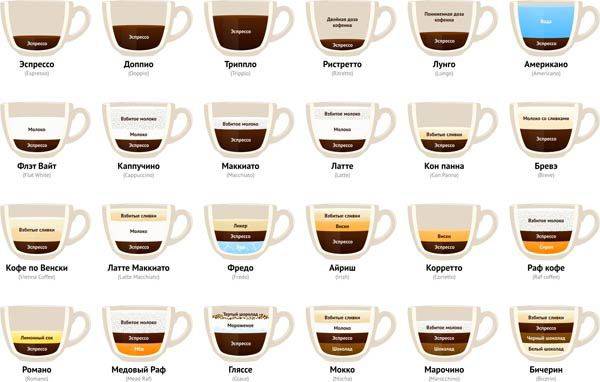 Виды кофе – обзорная классификация