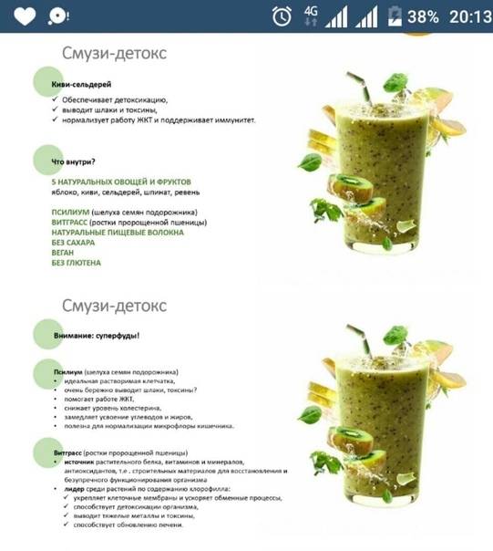 10 рецептов зеленых детокс-смузи, которые помогут очистить организм