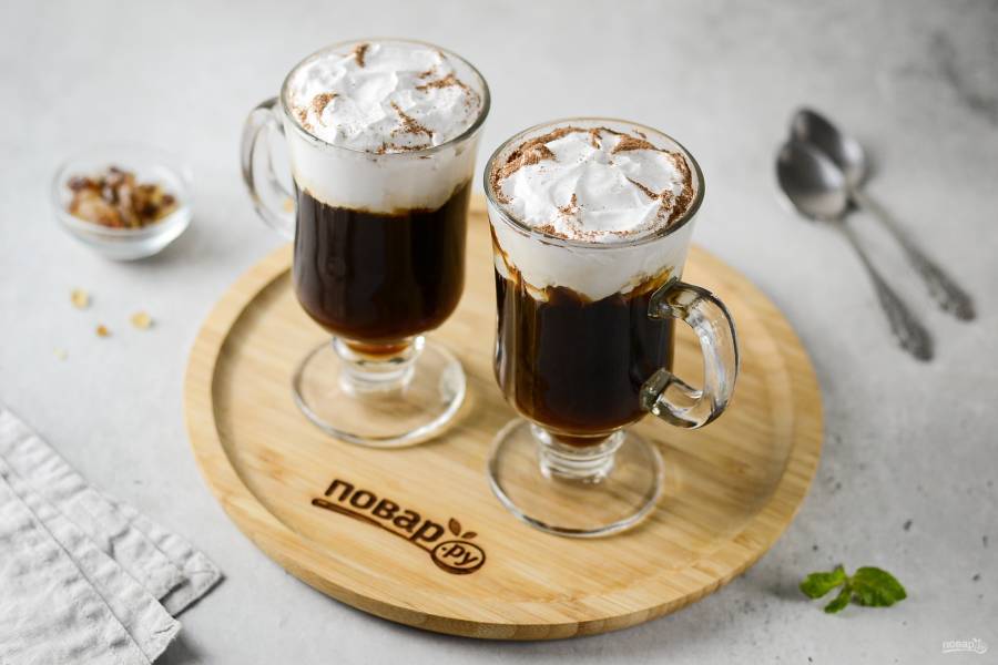 Ирландский кофе: способы приготовления, состав и калорийность