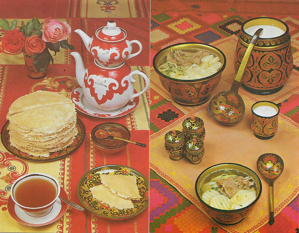 Татарская национальная кухня: блюда, напитки, сладости.