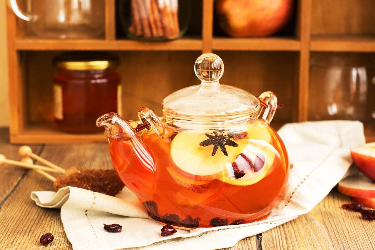 Яблочный чай + чай из сушёных яблок на зиму ⋆ готовим вкусно, красиво и по-домашнему!