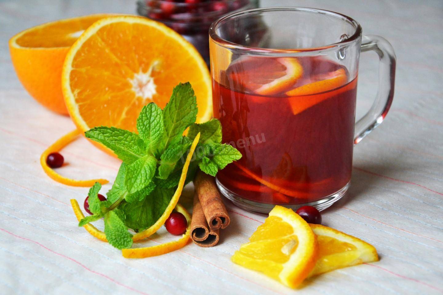 Лучшие рецепты имбирного чая с апельсином