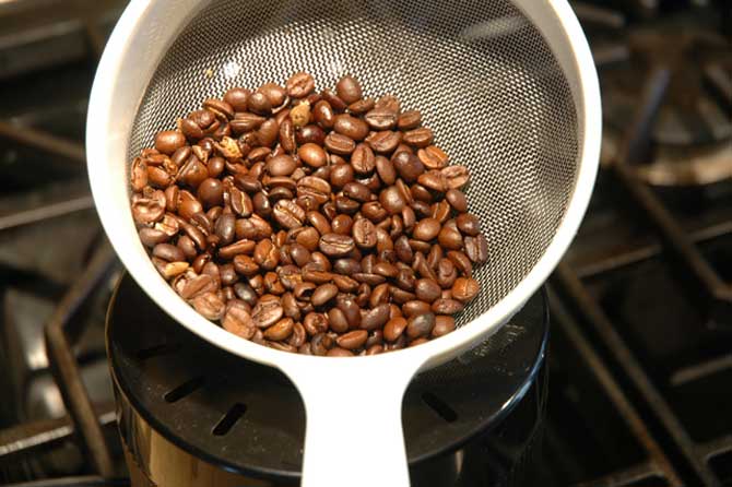 Процесс обжарки кофе