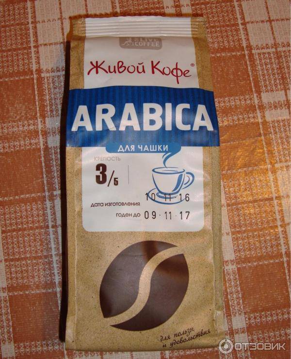 Живой кофе «арабика» молотый (состав, особенности)
