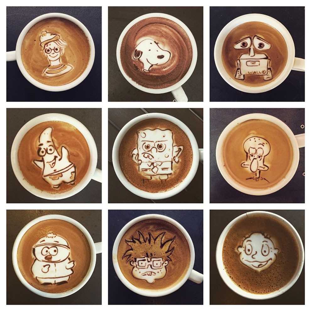 Латте-арт: как делают рисунки на кофе? инструменты, техники и лучшие мастера латте-арта