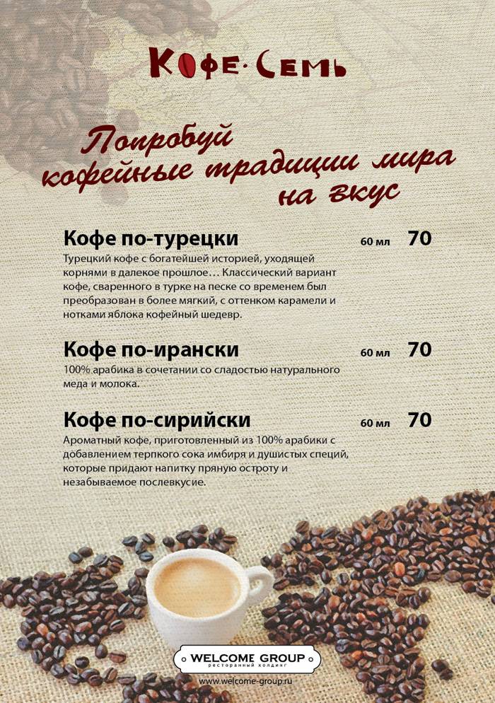 Рецепты кофе по-арабски