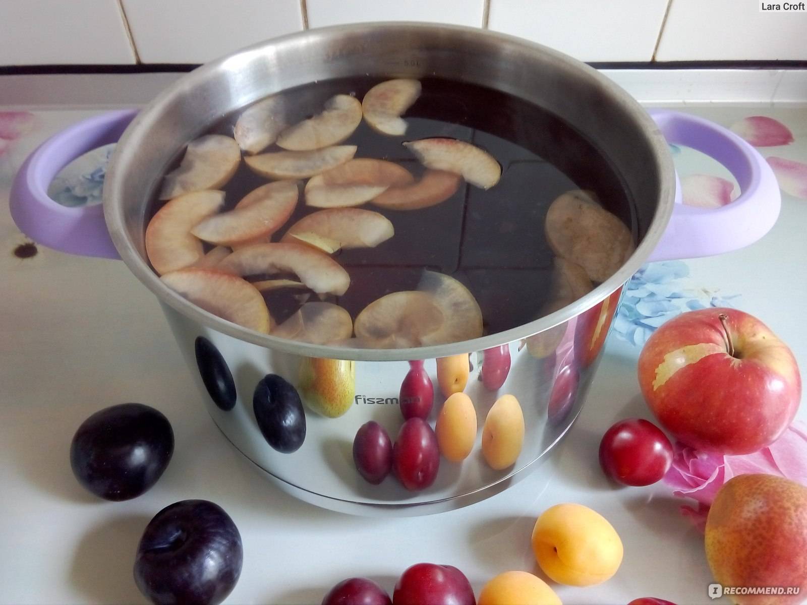 Как сварить компот из яблок в кастрюле или мультиварке