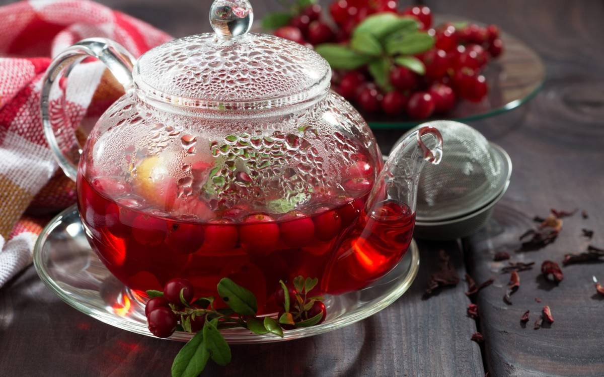 6 рецептов вкуснейшего чая с клюквой