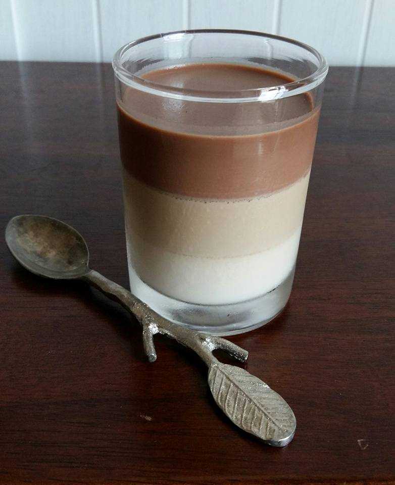 Молочно кофейное желе