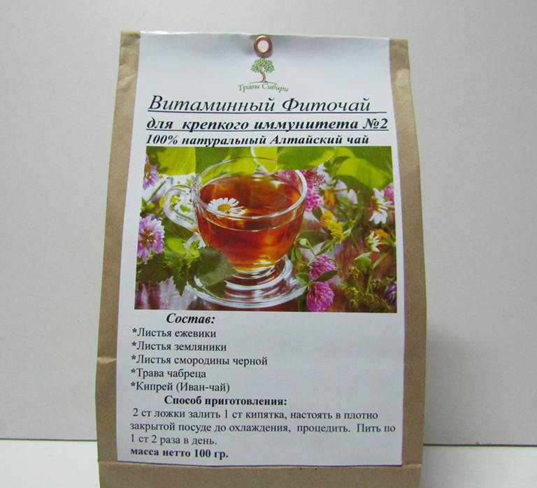 Витаминный чай и сборы для поднятия иммунитета